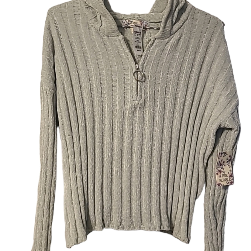 PINK REPUBLIC BRAND JUNIOR WOMEN'S SWEATER MINT GREEN SIZE SMALL - Picture 14 of 14